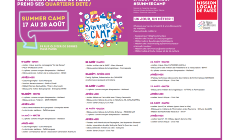 La mission locale prend ses quartiers d’été : # Summercamp – le programme