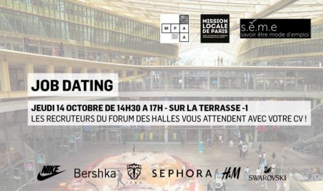 Job Dating : Les entreprises du Westfield Forum des Halles recrutent !