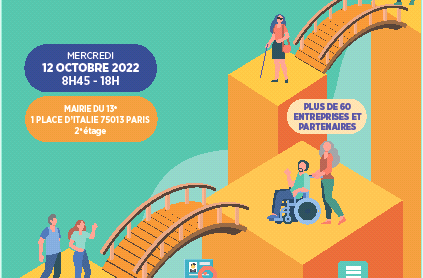 RENDEZ-VOUS DE L’EMPLOI DES PERSONNES EN SITUATION DE HANDICAP 12 OCT. MAIRIE DU 13E