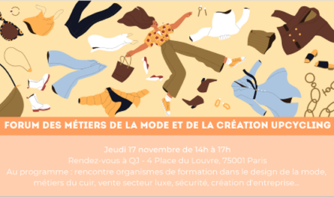 Forum des métiers de la mode et de la création upcycling