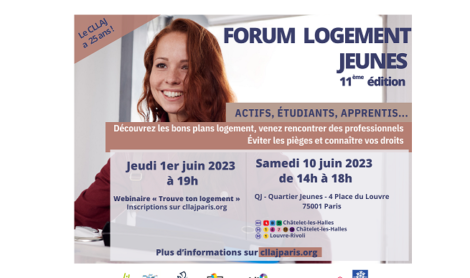 Le CLLAJ de Paris vous invite à la 11ème édition du Forum Logement Jeunes
