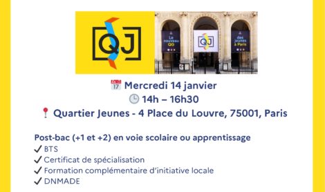 Salon Post-Bac des Lycées Parisiens – 14 janvier 2026 au Quartier Jeunes