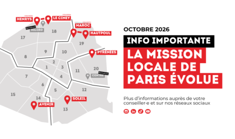 📍 De nouveaux sites pour la Mission Locale de Paris